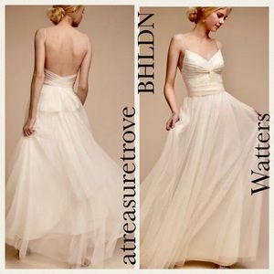 New Watters x BHLDN Tinsley Ivory Tulle Gown